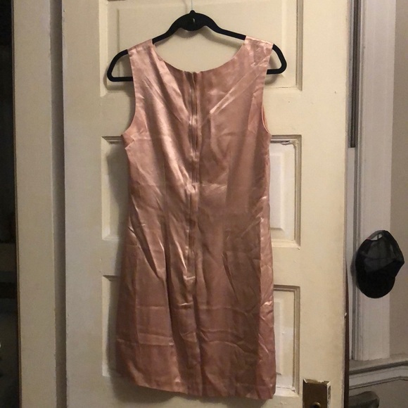 Vintage Blush Satin Dress - Picture 2 of 3